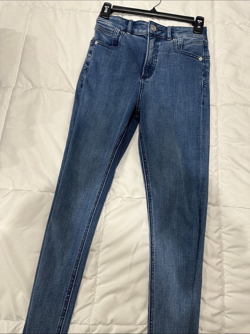 Express Women's Skinny Jeans in Medium Blue Wash